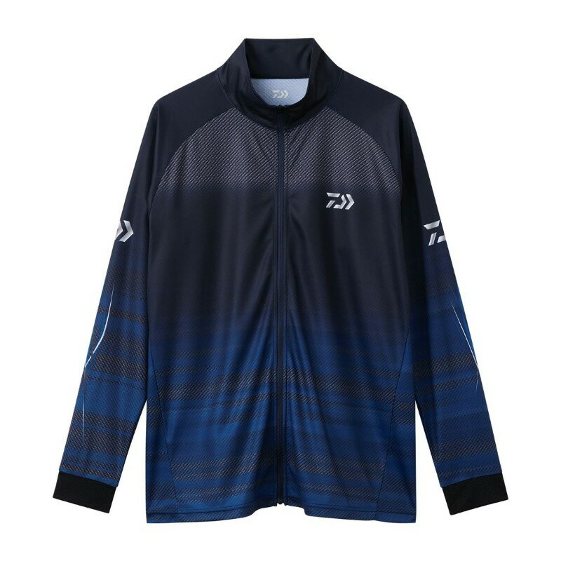 Rakuten - ダイワ　DE-7326 ロングスリーブ ドライシャツ フルジップ ブルー XL