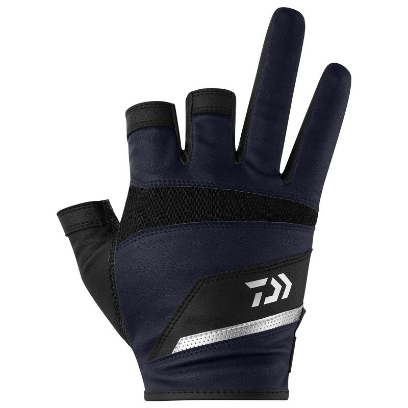 ダイワ　DG-2226 ロックショアメッシュグローブ 3本カット ネイビー M