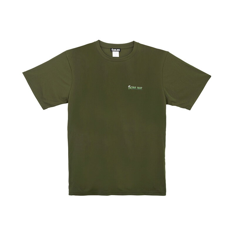サンライン　SUW-15602DT シルキードライTシャツ オリーブ XXL