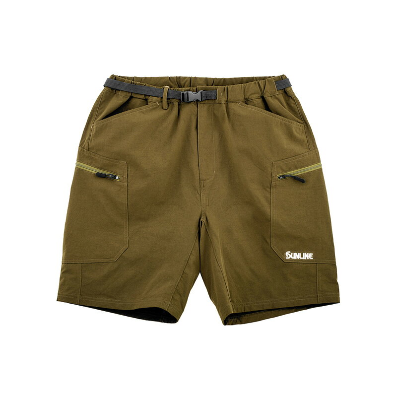 サンライン　SUW-05305 フィッシングハーフパンツ オリーブ M