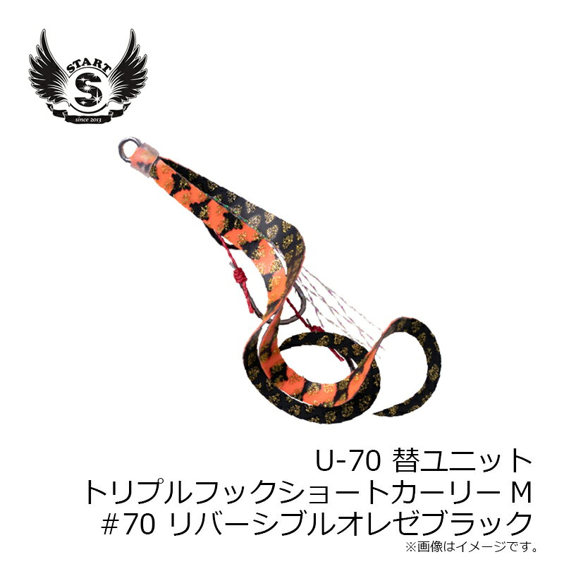 替ユニット トリプルフックショートカーリー M #70 リバーシブルオレゼブラック の商品画像3枚目