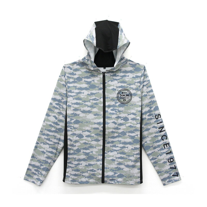 Wear - サンライン　SUW-04605CW BUGOFF QDフルジップパーカー フィッシュカモ M