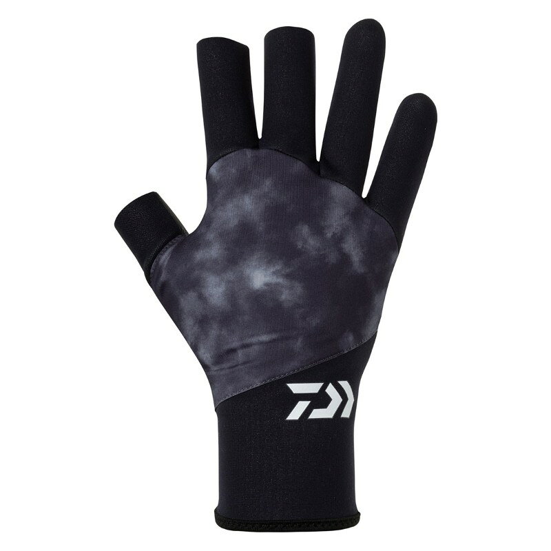 ダイワ　DG-7626W タイタニュームα グローブ 3本カット 2XL ブラック