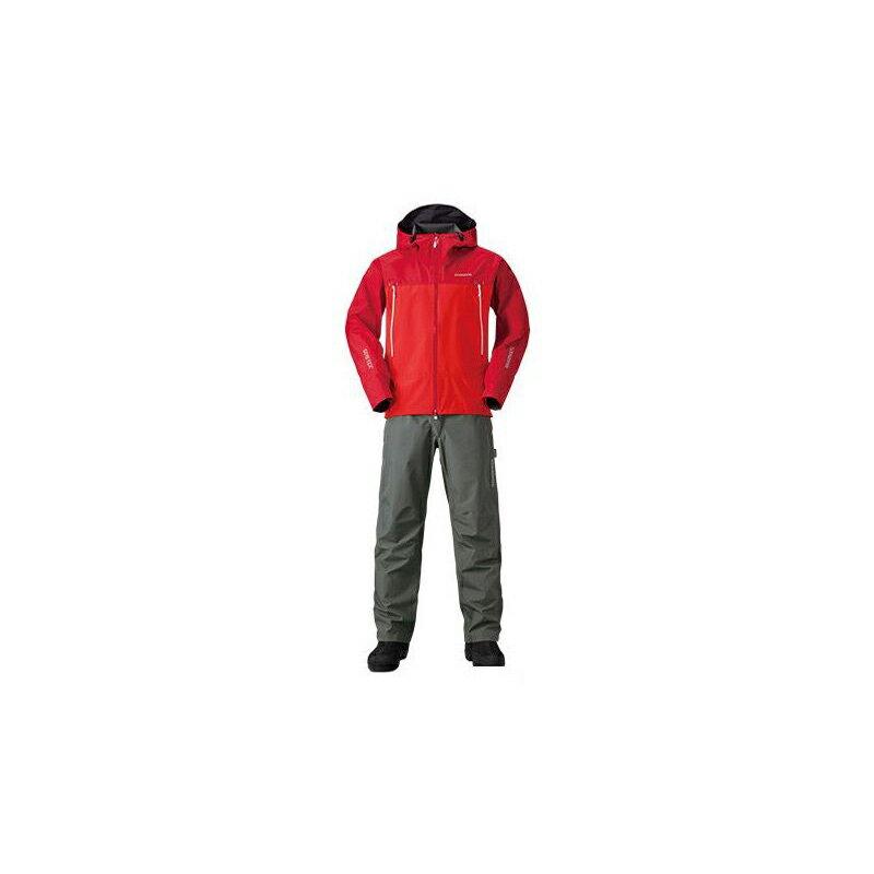 シマノ(Shimano)　RA-017R　GORE-TEXベーシックスーツ　2XL　ファイアリーレッド　【釣具　釣り具】
