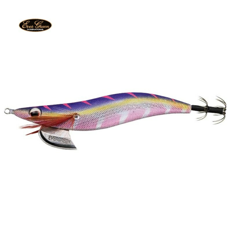 エバーグリーン　エギ番長 Type-D (ファストシンキング)　パープル・スギ/銀　パープル・スギ/銀　3．5号　【釣具　釣り具】