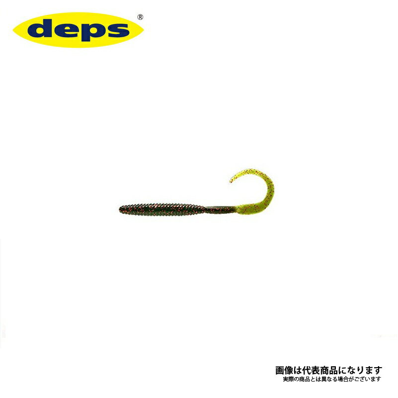 デプス(deps)　デスアダー・ジャンボカーリー 7インチ　#30 ウォーターメロン/レッドフレーク　7インチ　【釣具　釣り具】のサムネイル