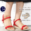 【20%OFFクーポン☆】サンダル ウェッジソール ストラップ 夏 S M L LL レディース ミリアンデニ