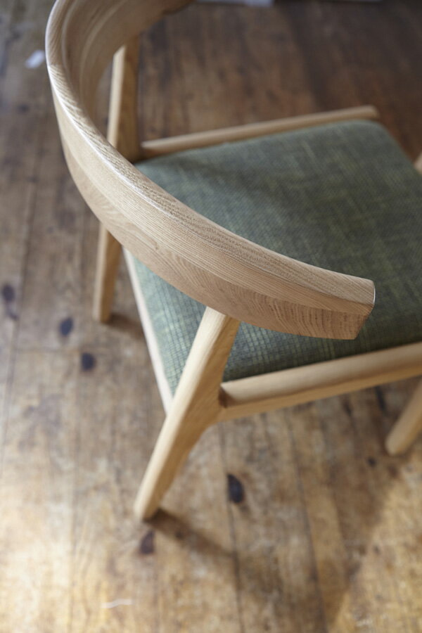 【1脚単品】ヘンリー ダイニングチェア 幅52 奥行51 高さ65cm 木製 ナチュラル/ブラウン/ブラウン/グレー/グリーン おしゃれ ベーシック 北欧 カフェチェア [2]