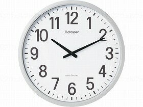 掛時計 キングジム 大型サイズ 直径約50cm 電波 取寄せ商品 電波掛時計 ザラージ おすすめ シンプル 見やすい 使いやすい ラクラク 便利