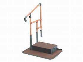 上がりかまち手すり 矢崎化工 置くだけ 調節可能 あがりかまち用たちあっぷステップ台付片手 おすすめ サポート ラクラク 介護 便利 使いやすい