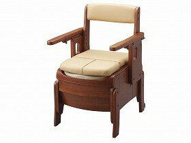 ポータブルトイレ アロン化成 オシャレ 木製 はねあげ 暖房 家具調トイレ セレクトR 自動ラップ はねあげ 暖房 おすすめ 清潔 安全 使いやすい 介護 あたたかい