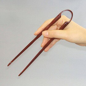 箸 台和 赤 トング式 握るだけ 簡単 掴みやすい ソフトバリアフリーハシ おすすめ ...