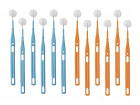 ミニモアブラシ オレンジ6本・ブルー6本