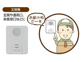 29日までクーポン配布中 ワイヤレスおはなしインターホン玄関機+屋内機セット 4902...