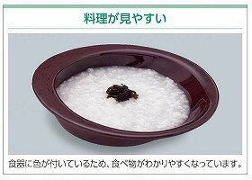 皿 東海興商 食事補助 小豆梨地 高級感 ユニバーサルシリーズ　中皿 おすすめ 見や...