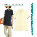 WHISEL 半袖ロングポロシャツ WH90338 クリーム