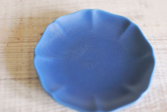 ここのつ小皿 西洋輪花 青藍色(ブルー)36 ...の紹介画像3
