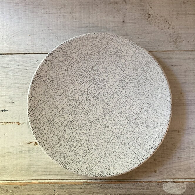 新商品 monotoneシリーズ モノトーンクラックプレート 19cm Sサイズ ホワイトクラック 洋食器 和食器 美濃焼 デザートプレート パン皿 取り皿 カフェ レストラン 小皿朝ごはん インスタグラム 日本製 おもてなし 洋皿