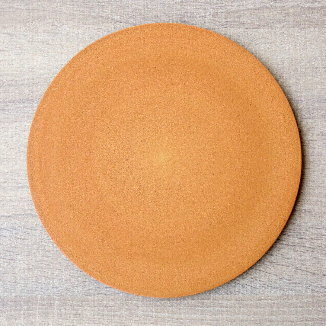 有田焼 26cm フラットプレート オレンジマット 朱色 赤色 パスタ皿 メイン プレート レストラン カフェ お皿 食器 和食器 おしゃれ かわいい ギフト プレゼント