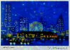 光の港街ヨコハマグッズ横浜風景版画クリスタルプリント吉岡浩太郎