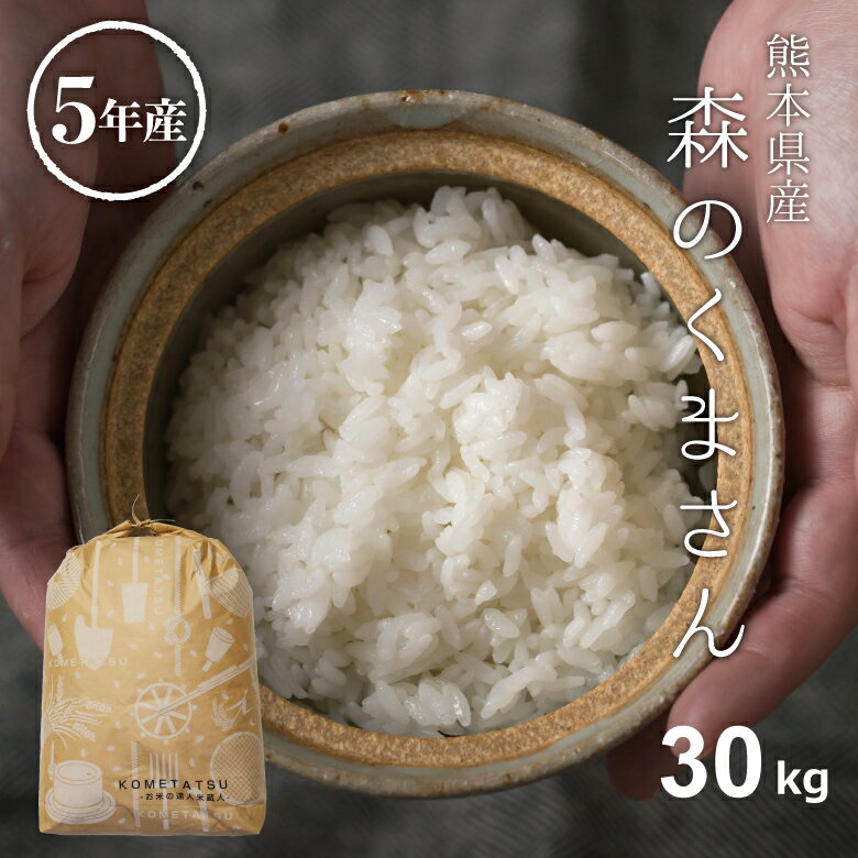 米 30kg 送料無料 森のくまさん 熊本県産 令和5年産 米30キロ 送料無料 玄米 30kg 送料無料 お米 30kg 送料無料 お米…