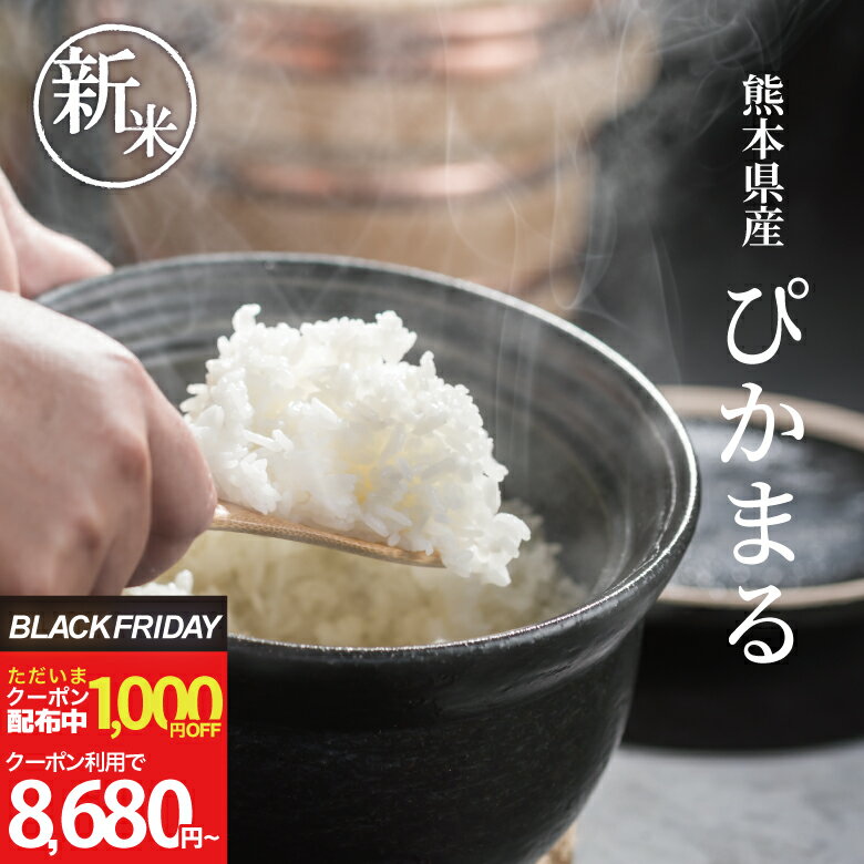 【1,000円OFFクーポン配布中！〜12月2日(火)09:59迄！】新米 米 白米 10kg 送料無料 ぴかまる 熊本県産 令和7年産 米 10kg 送料無料 白米 お米 10kg 送料無料 米10kg 送料無料 こめたつ 備蓄用 非常用のサムネイル