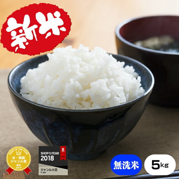 新米【令和元年産】★無洗米★熊本県産キヌヒカリ5kg【米 5kg 送料無料】【お米 ...