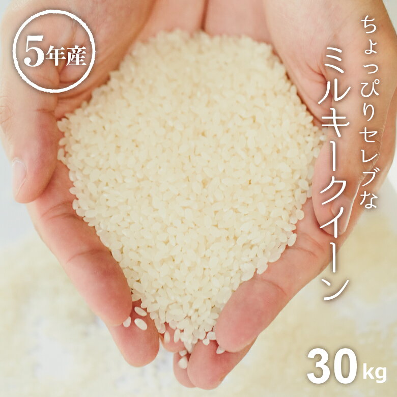 米 白米 玄米 30kg 送料無料 ミルキークイーン 国内産