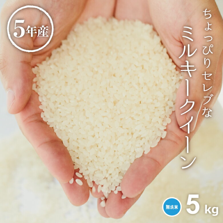 米 無洗米 5kg 送料無料 ミルキークイーン 国内産 令和5年産 ちょっぴりセレブなミルキークイーン 米 5kg 米5キロ 無洗米 送料無料 5kg お米 5kg 送料無料 備蓄米 非常用