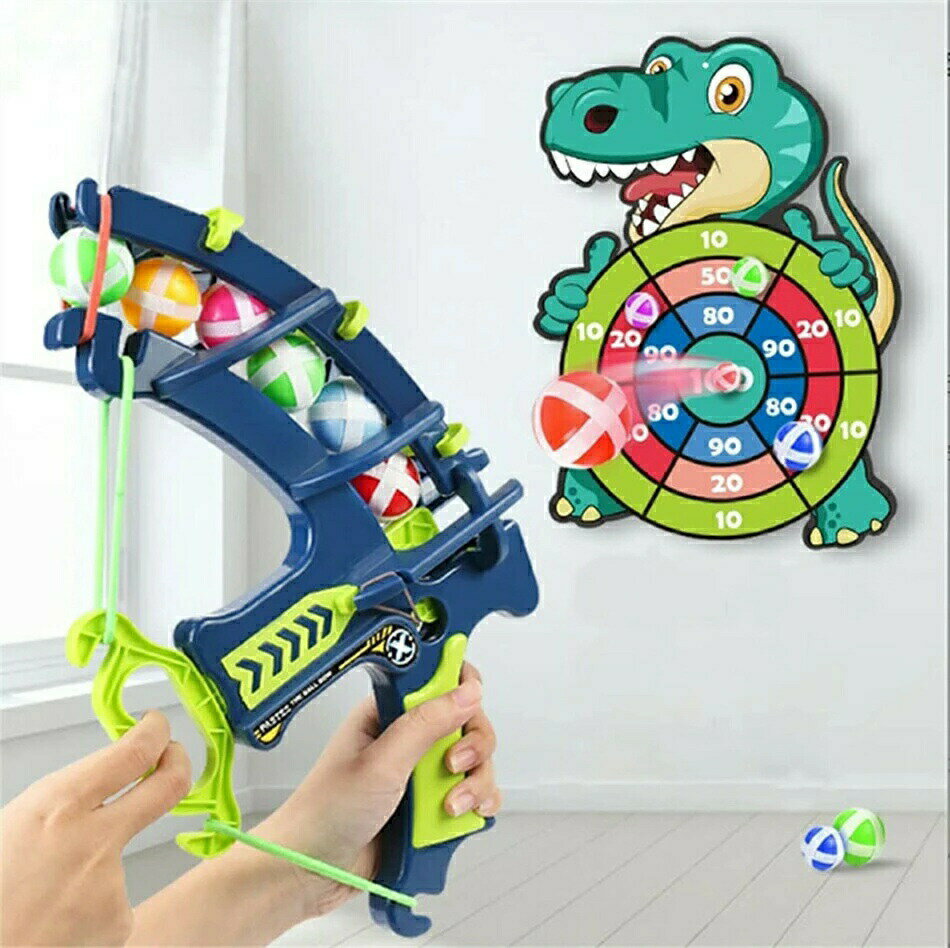 【お買い物マラソン期間中!】おもちゃ 弓矢 弓矢セット 弓矢玩具 12ボール枚入 りダーツボード 対戦おもちゃ 複数のボールをロードでき 壁掛け用ダーツセット ...