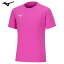 ミズノ（MIZUNO）　Tシャツ（32MAA156）　ピンク　XL