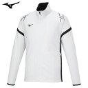 ミズノ（MIZUNO）　ジャージ　MCライン　ウォームアップシャツ　2023年モデル　ホワイト　XL
