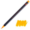 あかしや水彩毛筆「彩」橙色 CA200-25 カラー筆ペン 日本の伝統色 オレンジ色 だいだい色 蜜柑色 単色 単品 水彩画 画材 ペイント ブラッシュライティング カリグラフィー ハンドレタリング 絵手紙 写経 グラデーション 奈良筆老舗