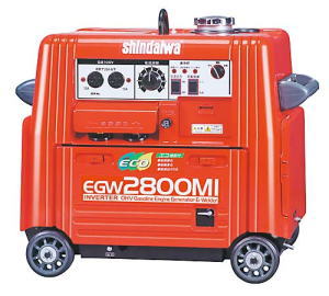 【やまびこ産業・新ダイワ】2.8kVA：エンジン溶接機EGW2800MI（インバーター発電機兼用）