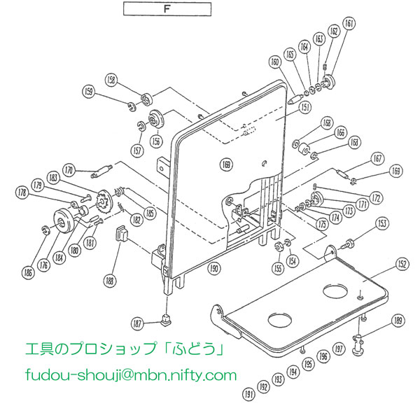 　台車用・サイドローラセット（図166〜169）1組（荷揚げ機AL4B-シリーズ用部品）