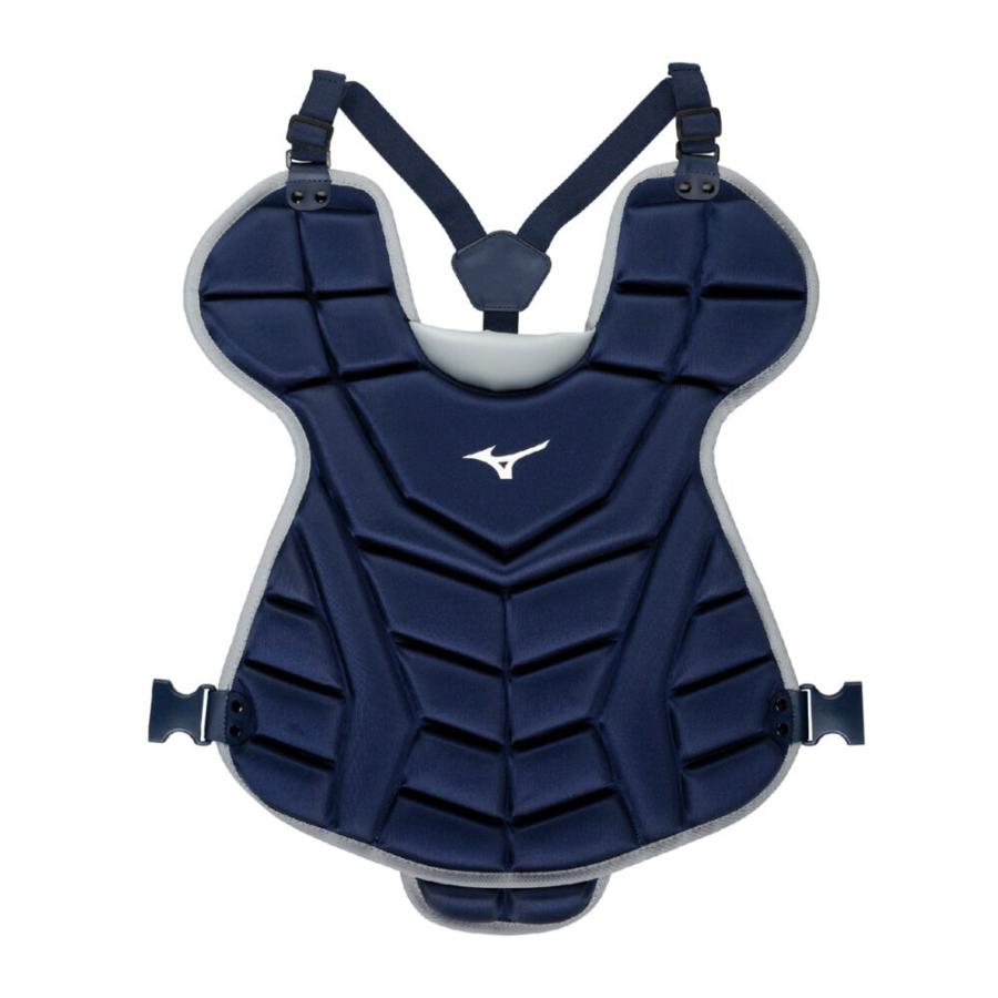 大人気！2025年NEWモデル！大特価セール！最安値に挑戦！中学生から草野球、ゴムソフトボールプレーヤーまで、世代・性別問わず使用可能な捕手用プロテクター！ 【MIZUNO】ミズノ 軟式用／ゴムソフトボール用プロテクター 捕手用 1DJPD250（野球・ソフトボール・一般用・大人用・キャッチャー・防具・PROTECTOR） 品番 1DJPD25014　2025年最新モデル カラー 14：ネイビー×グレー（紺×グレー） サイズ SMサイズ：A約370mm×B約405mm MLサイズ：A約410mm×B約435mm 質量 SMサイズ：約435g MLサイズ：約445g 素材 表地：ポリエステル パッド：EVA ・（公財）全日本軟式野球連盟公認 ・JSBB.・JSA兼用マークにより、両大会で使用可能。 ・SM（目安身長155cm~170cm）、ML（目安身長170cm以上） 激安超特価セール！