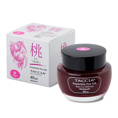 ナカバヤシ TACCIA タッチア 万年筆用インク(水性染料) すなおいろ・インク 40ML もも TFPI-WD40-06【CHI】