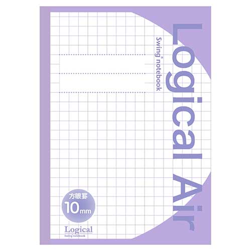 ナカバヤシ ロジカルエアー 軽量ノート B5 方眼10ミリ単品 HB5-H101V バイオレット【CHI】