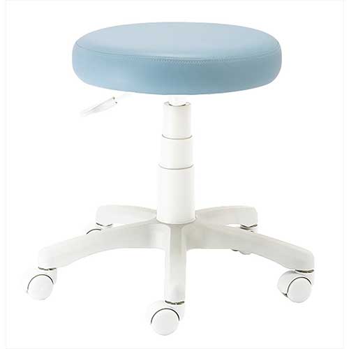 ナカバヤシ ラウンドチェア ホワイト脚 ブルー RZR-103WBL【CHI】