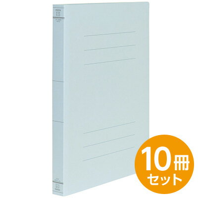 フラットファイルJ ・ワイド ブルー A4 10冊セット フF-JW80B