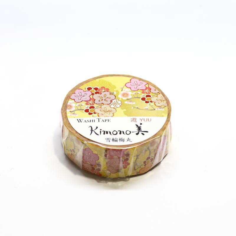 【最大1000円OFFクーポン配布中】カミイソ産商 マスキングテープ Kimono美 雪輪梅丸（金箔グラデーション） GR-2019 #207#【CHI】