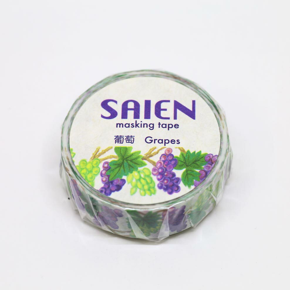 乐天商城 - カミイソ産商 マスキングテープ SAIEN 葡萄 TR-0046#207#【CHI】