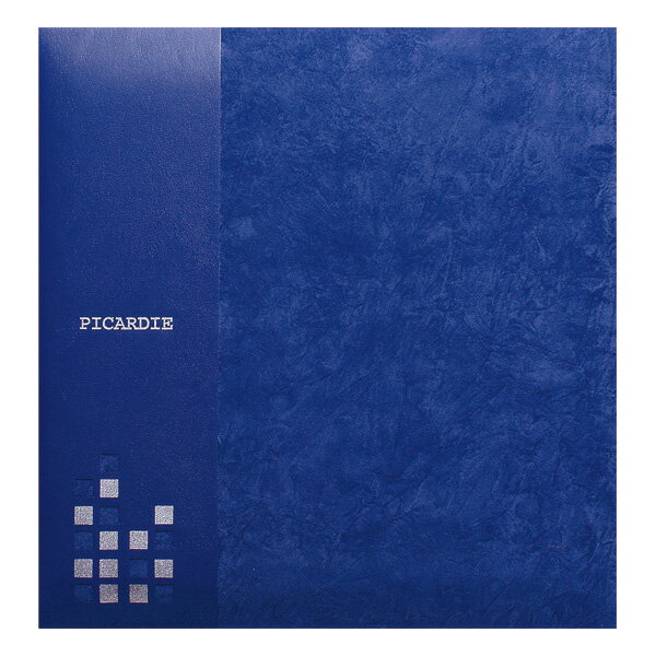 【刺繍名入れ代込み】アルバムナカバヤシ フエルアルバム 贈答用 ピカルディー アH-LG-500-B ブルー 【貼り付け式 手作り フリーアルバム フォトアルバ...
