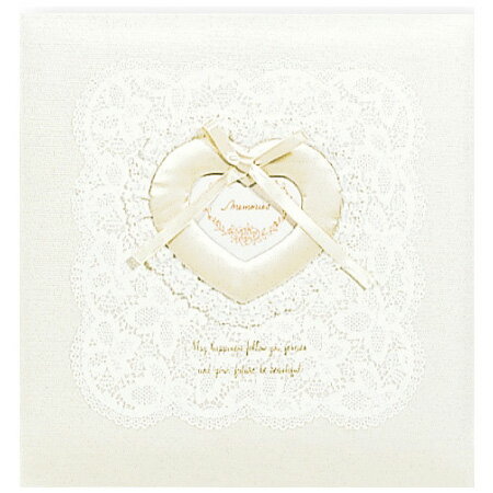 【刺繍名入れ代込み】【送料無料】アルバムナカバヤシ 婚礼用 フエルアルバム グレースフルマリッジ アH-LK-600 N-V アイボリー 【100年台紙(アイボ...