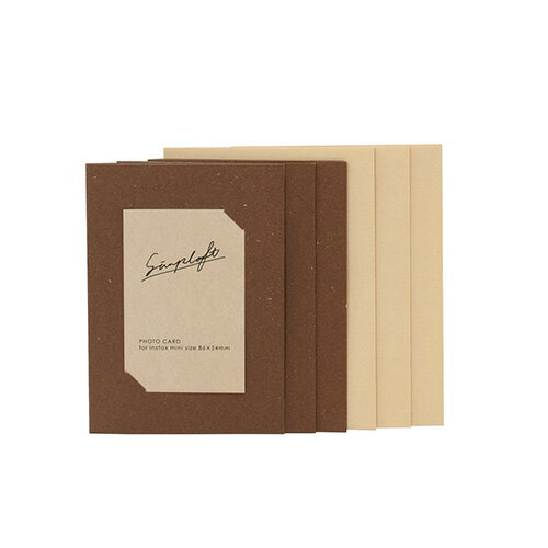 アルバム ナカバヤシ simplaft (シンプラフト) シリーズ フォトカード3枚セット チェキ PCC-SPT-BR ブラウン 【手作り 写真 フォトアルバ...