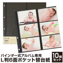 【全2種】フォトアルバム おしゃれ かわいい 40～60枚 フエルアルバム フリー台紙 黒台紙 100年台紙 A4 Lサイズ 粘着式 ビス 北欧 収納 大容量 写真 整理 手作り 子供 赤ちゃん インテリア雑貨 ナカバヤシ ブラック( ドゥファビネ フォトアルバムシリーズ 替え台紙 )