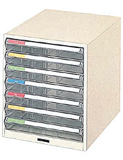 ▼ アプリインストールでクーポンGET！●○●　浅7段・B4・タテ型　●○●ちょっと大きめサイズなので、家庭でオフィスで大活躍。見出し部は45度の傾斜付きなので、立ったままでも見出しカードが一目で読みとれます。見出しカードは2種類の折り方により、8通りに使い分けることができます。●本体寸法：W292×D411×H340mm●引出し内寸：W259×D382×H37mm●材質：本体／スチール、引出し／透明スチロール樹脂 ※取り寄せ品となることがあり、出荷まで一週間から10日かかる場合がございます。オフィス、事務所などに最適！丈夫なスチール製レターケースオフィスはもちろん、ご家庭でも♪カジュアルに使える樹脂製レターケース●オプション仕切板　仕切板を使用することで引出しの中を細かく仕切ることが出来るので、整理に役立ちます。 ※写真の様に仕切るには、BS-105(ヨコ)とBS-205(タテ)の2種類の仕切板が必要です。B4タテ型　浅引出し用の仕切板です。ナカバヤシ オプション仕切板B4タテ型引出し用BS-105B4タテ型　浅引出し用の仕切板です。ナカバヤシ オプション仕切板B4タテ型引出し用BS-205