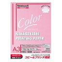 ナカバヤシ コピー&プリンタ用紙 カラータイプ A3 100枚入 HCP-3101-P ピンク【CHI】