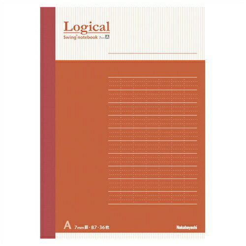 ナカバヤシ ロジカルノートA6 A罫48枚ピンク COC-ノ-A601A【CHI】