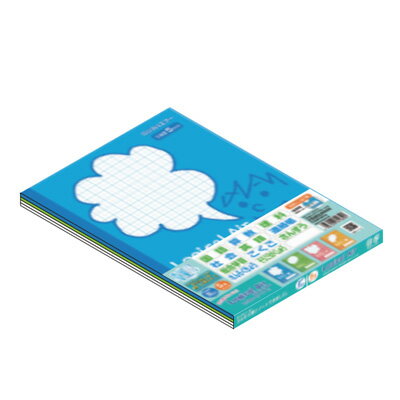 ナカバヤシ ロジカル・エアー 軽量ノート 方眼5mm B5 フェイス柄 5冊パック HB5-H504-5P【CHI】